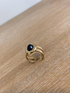 Anillo Detalle Azul Oscuro