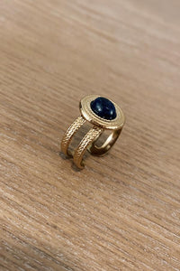 Anillo Detalle Azul Oscuro